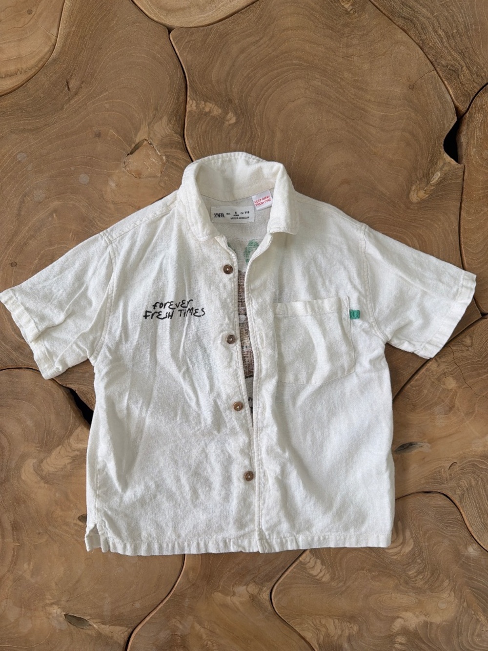 Zara boys size 5 short sleeve shirt